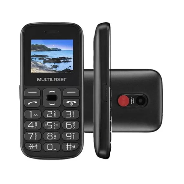 Celular Multilaser P-9120 Vita Preto Dualchip