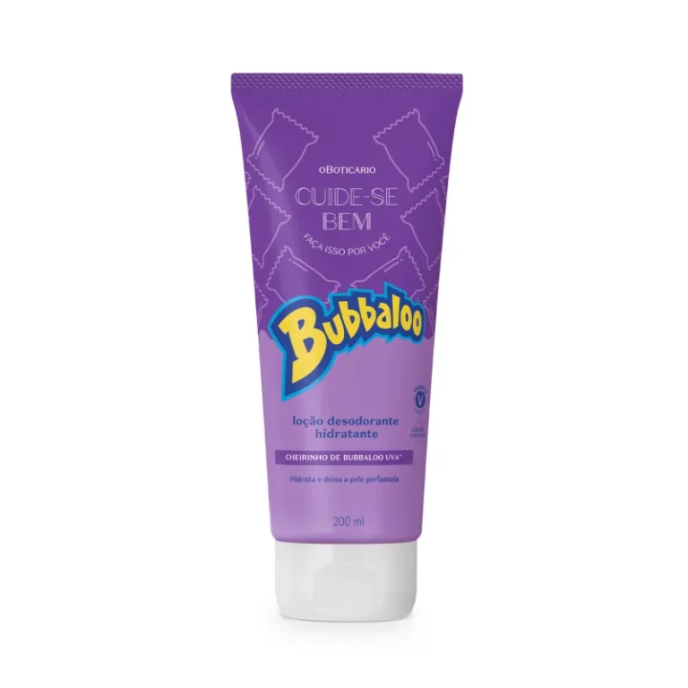 Loção Hidratante Desodorante Corporal Cuide-se Bem Bubbaloo Uva 200ml