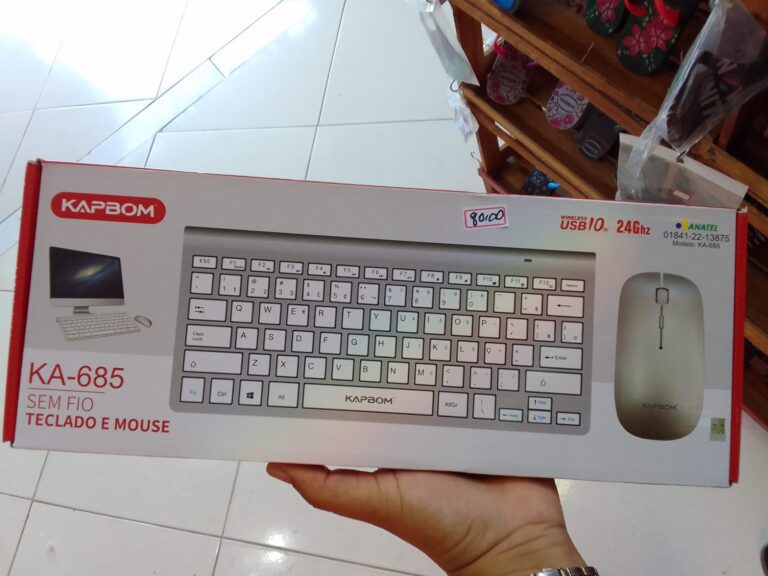 TECLADO E MOUSE KAPBOM SEM FIO